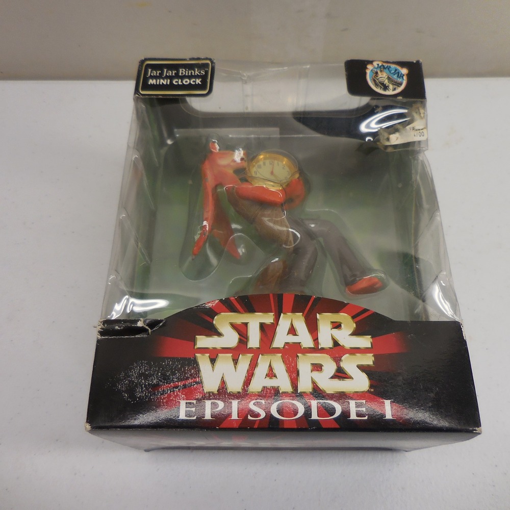 Star Wars Episode I Jar Jar Binks‎ Mini Clock Nelsonic SW1035 Vintage 1999 New